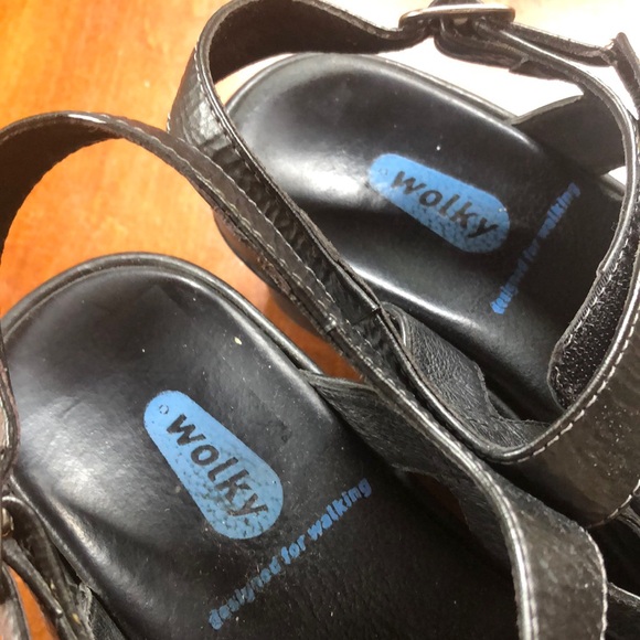 Wolky black sandals - Picture 2 of 4